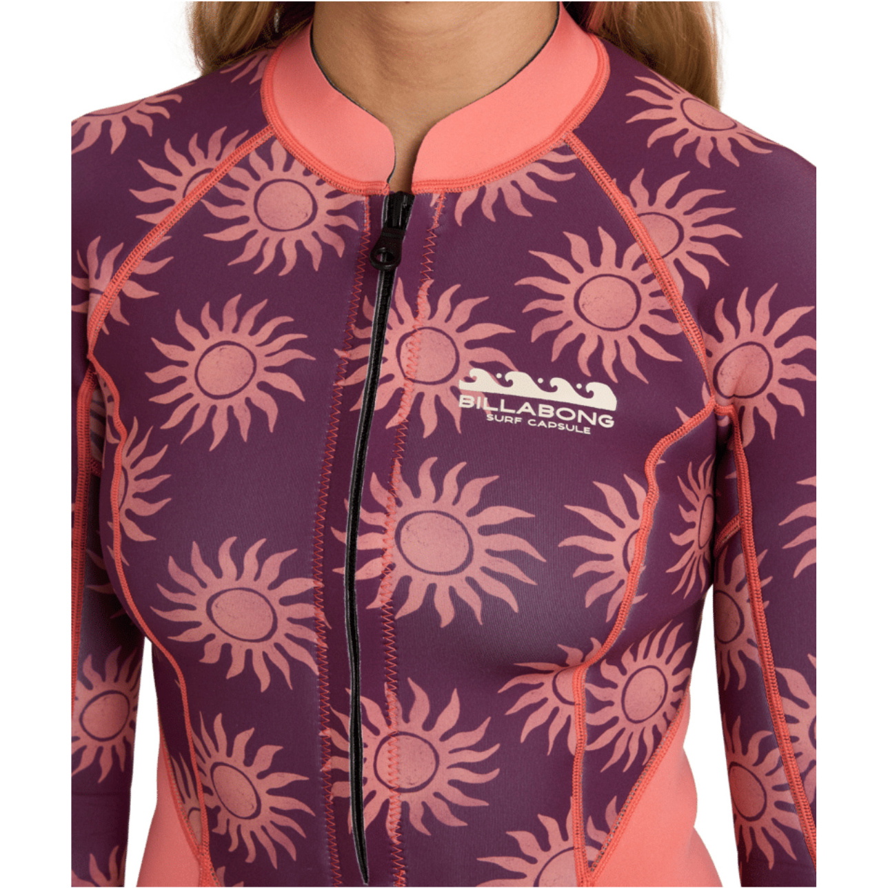 2026 Billabong Womens Salty Dayz 2mm Long Sleeve Springsuit Wetsuit ABJW400136 - Eggplant